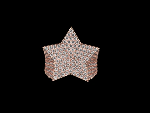 Star signet ring model 797 3D Print Model