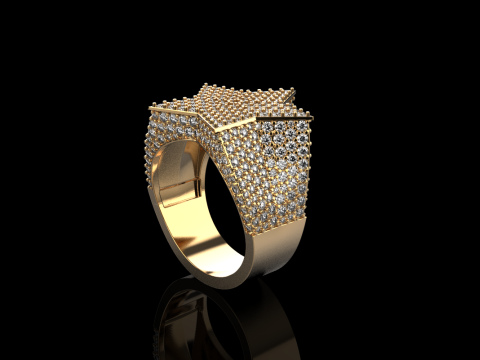 Stern-Siegelring Modell 797 3D Druckmodell