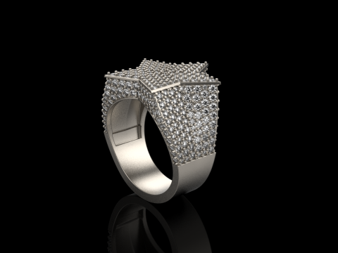 Stern-Siegelring Modell 797 3D Druckmodell