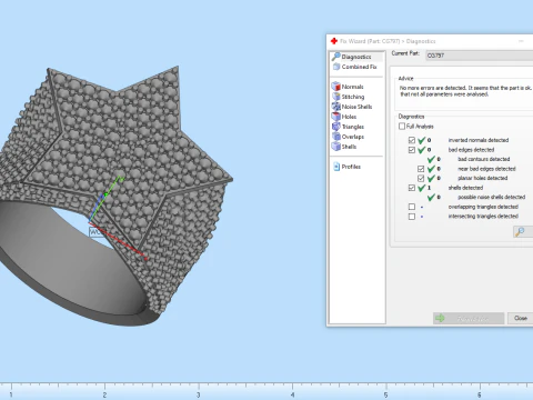 Star signet ring model 797 3D Print Model