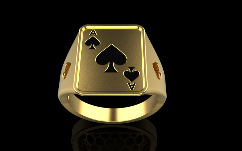 Card ring model 796 3D Print Model .c4d .max .obj .3ds .fbx .stl .blend