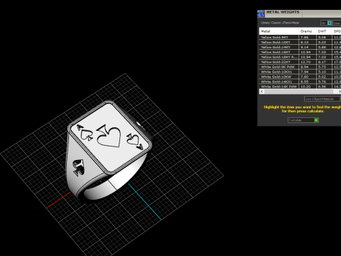Card ring model 796 3D Print Model