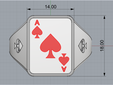 Card ring model 796 3D Print Model