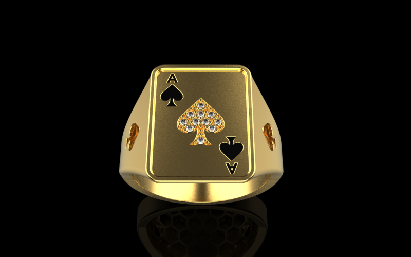 Card ring model 795 3D Print Model .c4d .max .obj .3ds .fbx .stl .blend
