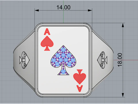 Card ring model 795 3D Print Model