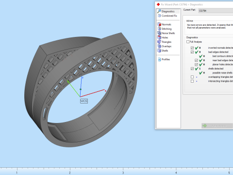 リングモデル 794 3Dプリントモデル