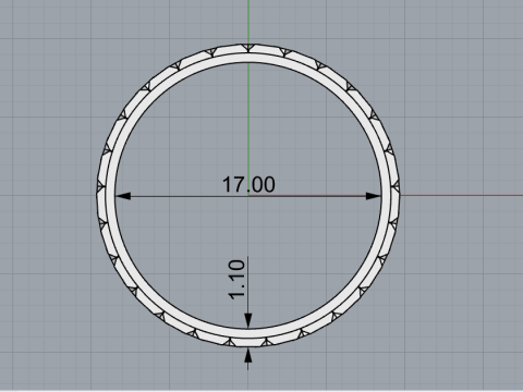 Anello modello 793 Modello di stampa 3D