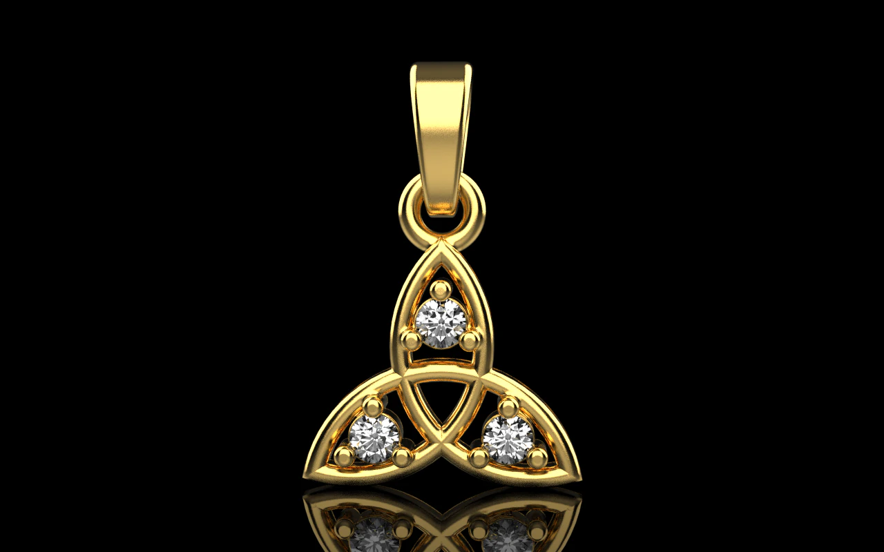 Celtic knot pendant model 792 3D Print Model .c4d .max .obj .3ds .fbx .stl .blend 