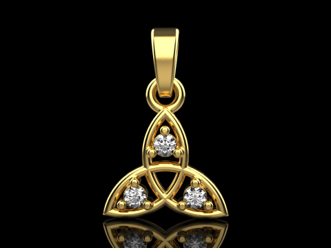 Keltischer Knotenanh&auml;nger Modell 792 3D Druckmodell