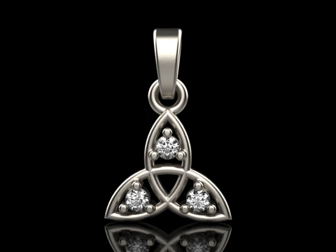 Celtic knot pendant model 792 3D Print Model