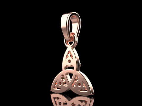 Celtic knot pendant model 792 3D Print Model