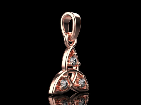 Celtic knot pendant model 792 3D Print Model