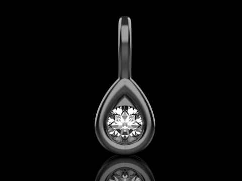 Pear shape pendant model 791 3D Print Model