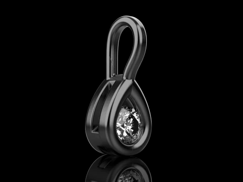 Pear shape pendant model 791 3D Print Model