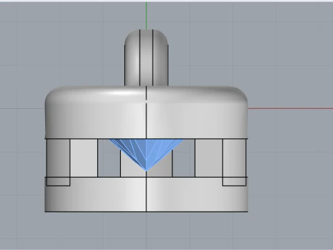 Pear shape pendant model 791 3D Print Model