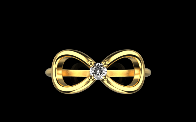 Infinity sign ring model 790 3D Print Model .c4d .max .obj .3ds .fbx .stl .blend