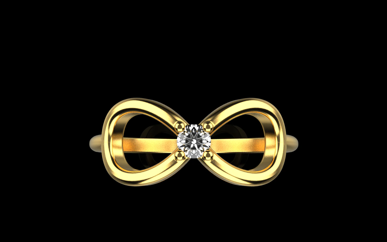 Infinity sign ring model 790 3D Print Model .c4d .max .obj .3ds .fbx .stl .blend 