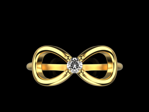 Unendlichkeitszeichenring Modell 790 3D Druckmodell