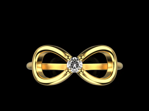 Infinity sign ring model 790 3D Print Model