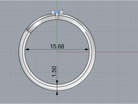Infinity sign ring model 790 3D Print Model