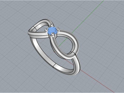 Infinity sign ring model 790 3D Print Model
