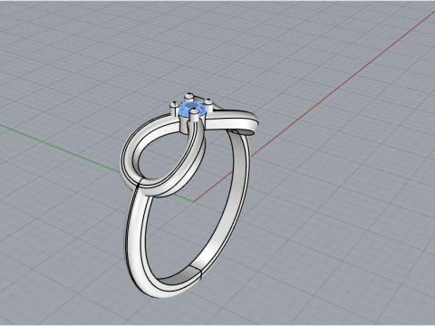 Infinity sign ring model 790 3D Print Model