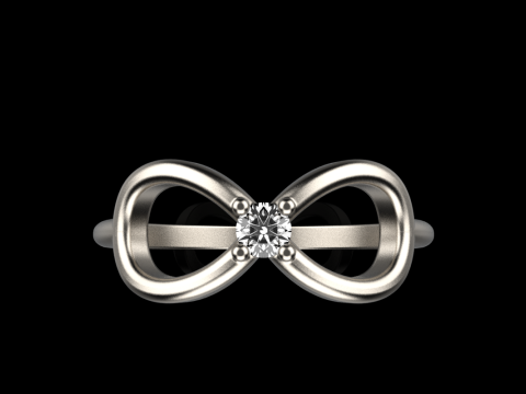 Infinity sign ring model 790 3D Print Model