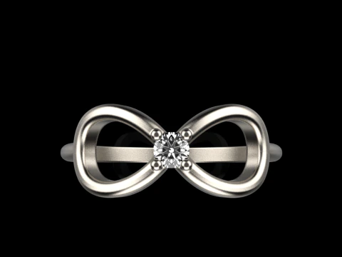 Infinity sign ring model 790 3D Print Model