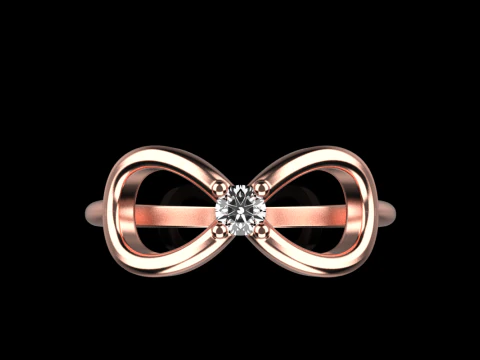 Infinity sign ring model 790 3D Print Model