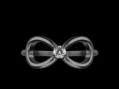 Infinity sign ring model 790 3D Print Model