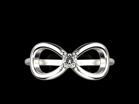 Infinity sign ring model 790 3D Print Model
