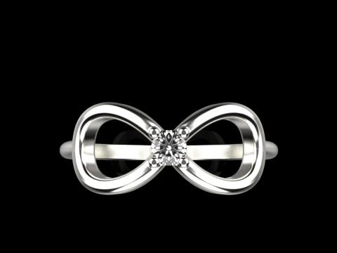 Infinity sign ring model 790 3D Print Model