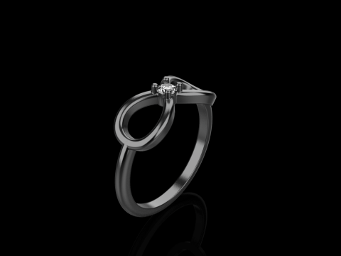 Infinity sign ring model 790 3D Print Model