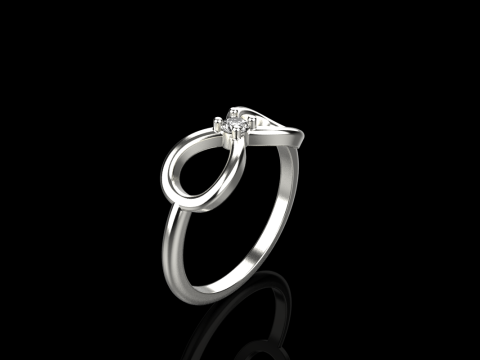 Infinity sign ring model 790 3D Print Model