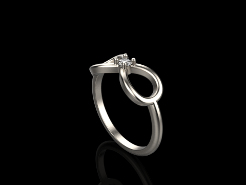 Infinity sign ring model 790 3D Print Model