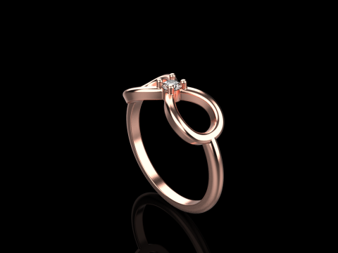 Infinity sign ring model 790 3D Print Model