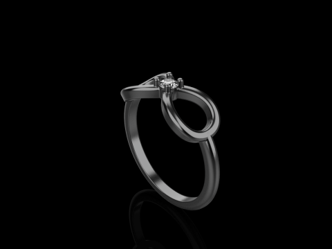Infinity sign ring model 790 3D Print Model