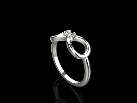 Infinity sign ring model 790 3D Print Model