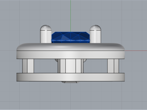 Oval pendant model 789 3D Print Model
