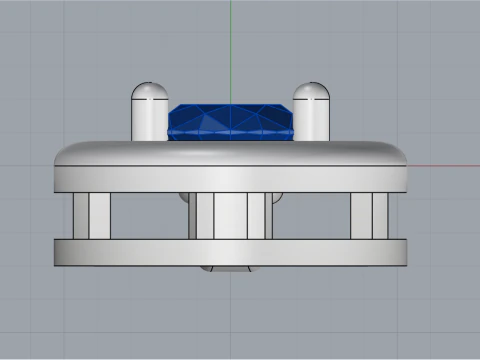 Oval pendant model 789 3D Print Model