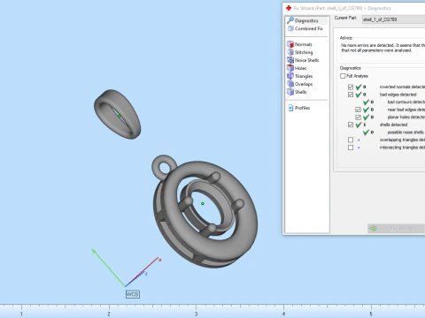 Oval pendant model 789 3D Print Model