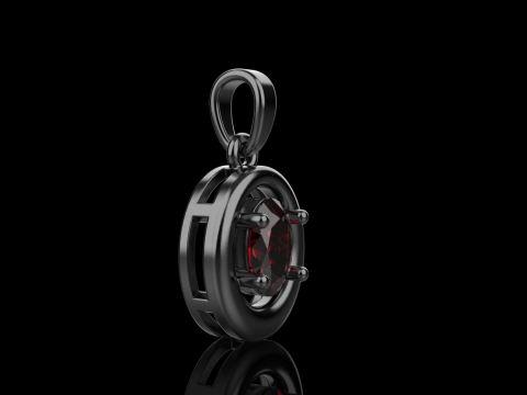 Oval pendant model 789 3D Print Model