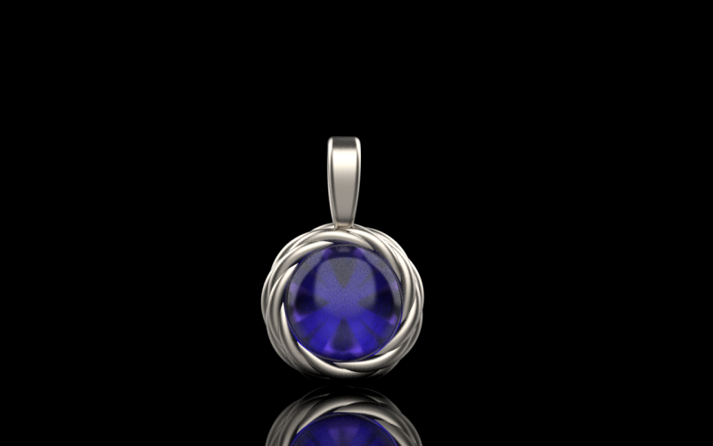 Round rope pendant model 787 3D Print Model .c4d .max .obj .3ds .fbx .stl .blend 