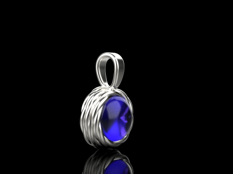 Round rope pendant model 787 3D Print Model