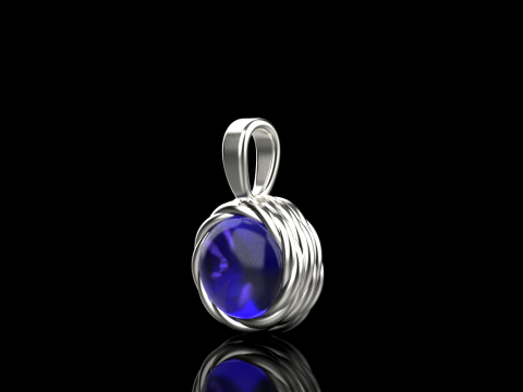 Round rope pendant model 787 3D Print Model