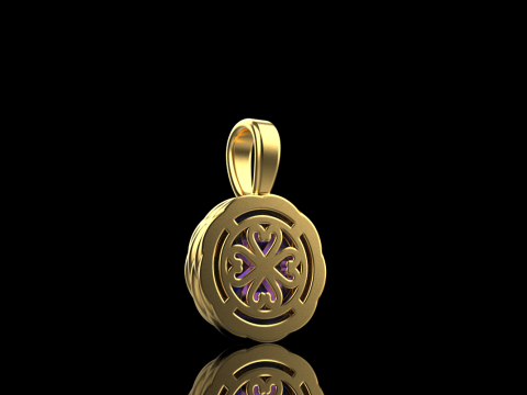 Round rope pendant model 787 3D Print Model