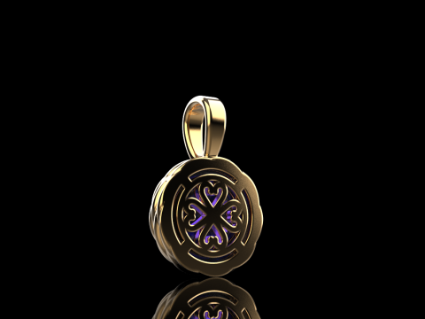 Round rope pendant model 787 3D Print Model