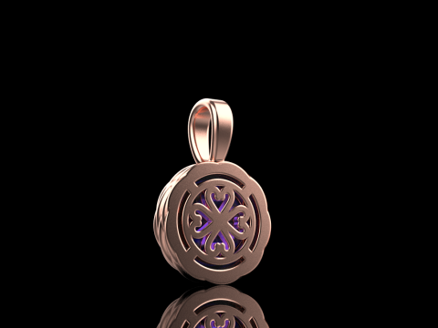 Round rope pendant model 787 3D Print Model
