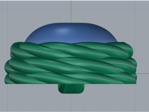 Round rope pendant model 787 3D Print Model