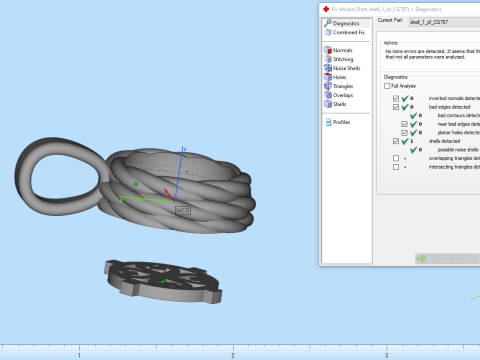 Round rope pendant model 787 3D Print Model